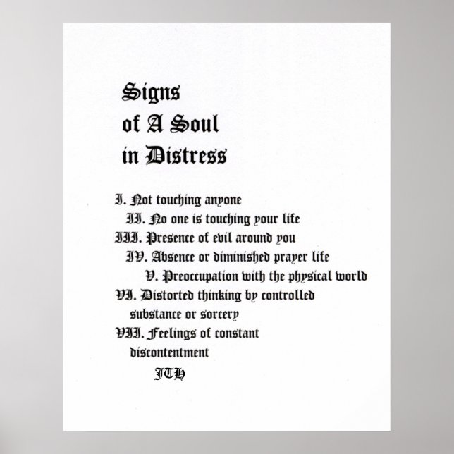 Signs of A Soul In Distress (Front)