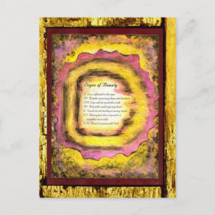 Signs of Beauty Postcard