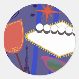 Signs of Glam! Classic Round Sticker