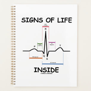Signs Of Life Inside EMT Medical Heartbeat Humour Planner