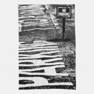 signs of reservation tea towel