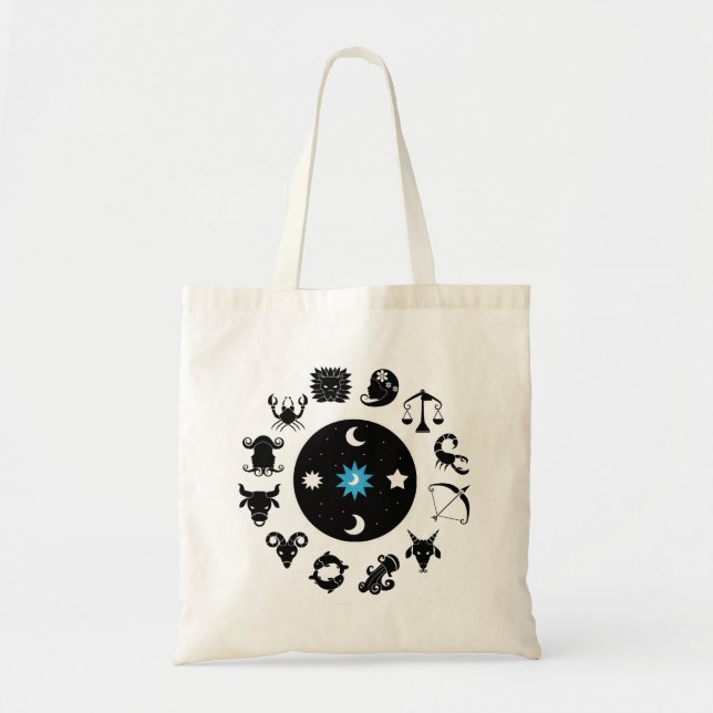 Signs of the Zodiac Tote Bag (Front)