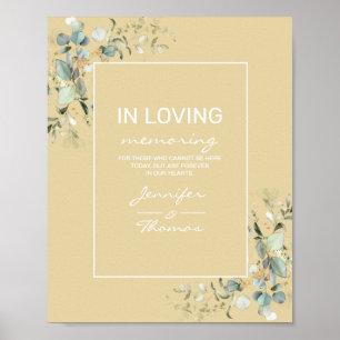 Signs Wedding Green Leaves, Elegant Minimalism 