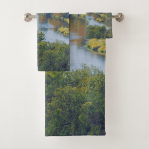 Sigulda Autumn in Picturesque Gauja River Valley Bath Towel Set