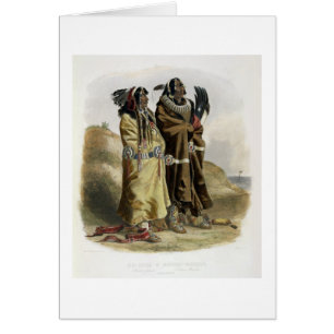 Sih-Chida and Mahchsi-Karehde, Mandan Indians, pla
