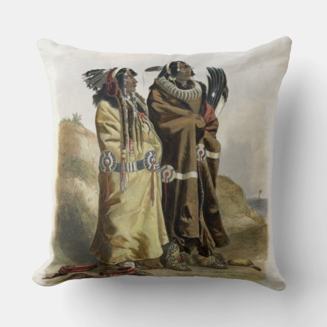 Sih-Chida and Mahchsi-Karehde, Mandan Indians, pla Cushion (Front)