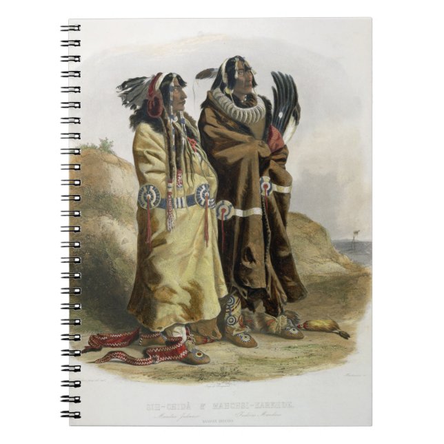 Sih-Chida and Mahchsi-Karehde, Mandan Indians, pla Notebook (Front)