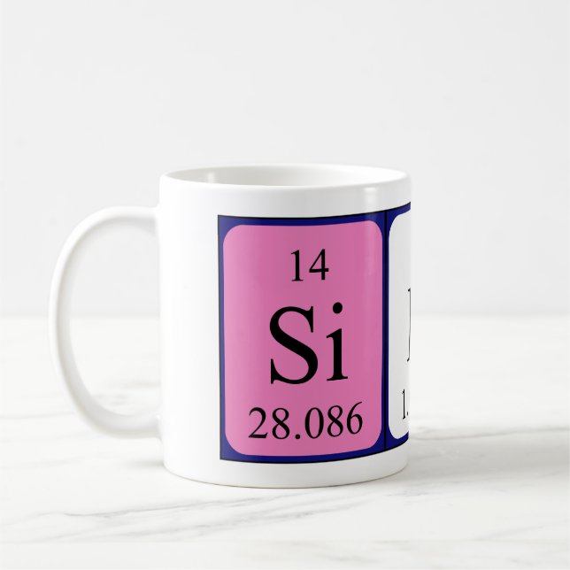 Siham periodic table name mug (Left)