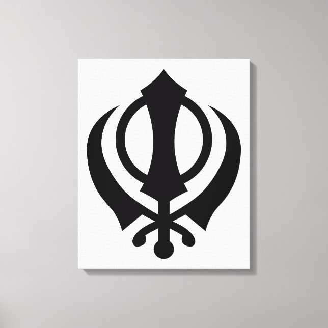 Sikh Khanda Canvas Print (Front)