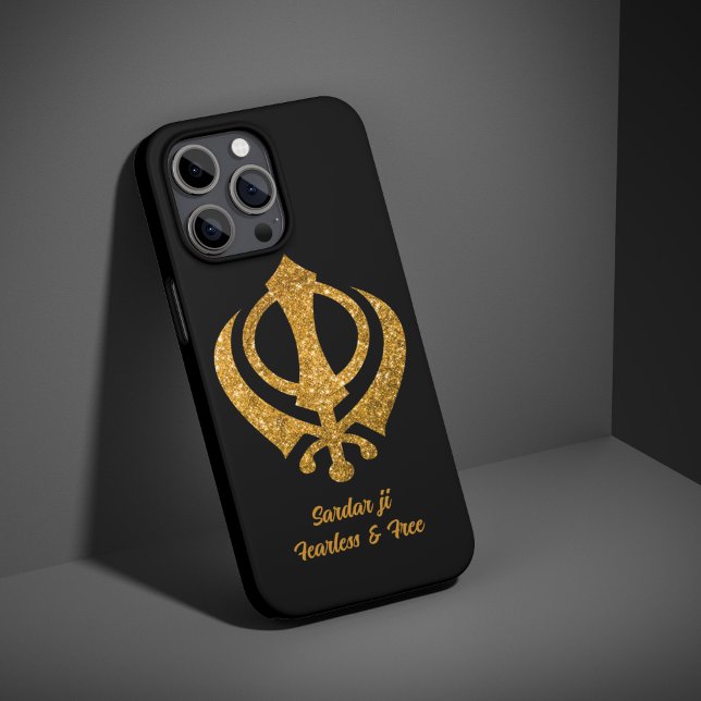 Sikh Khanda "Fearless & Free" Case-Mate iPhone Case (Creator Uploaded)