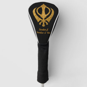 Sikh Khanda "Fearless & Free" Golf Head Cover