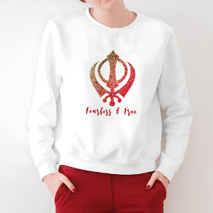 Sikh Khanda "Fearless & Free"  Sweatshirt