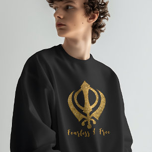 Sikh Khanda "Fearless & Free"  Sweatshirt