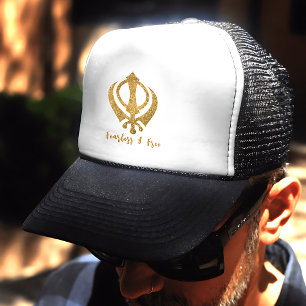 Sikh Khanda "Fearless & Free" Trucker Hat