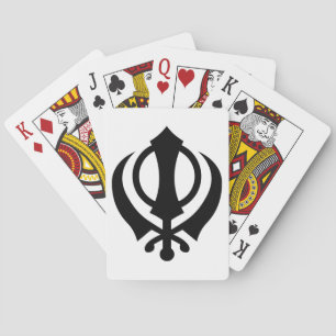 Sikh Khanda Playing Cards