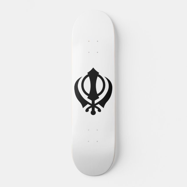 Sikh Khanda Skateboard (Front)