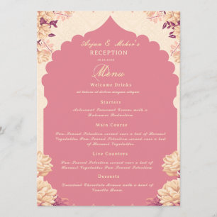 Sikh Wedding Reception Menu budget Flat Menu