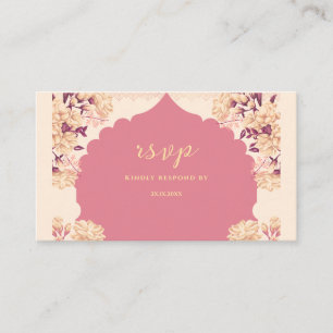 Sikh Wedding RSVP Anand Karaj Reply post Card