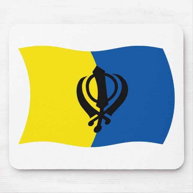 Sikhism Flag Mousepad (Front)