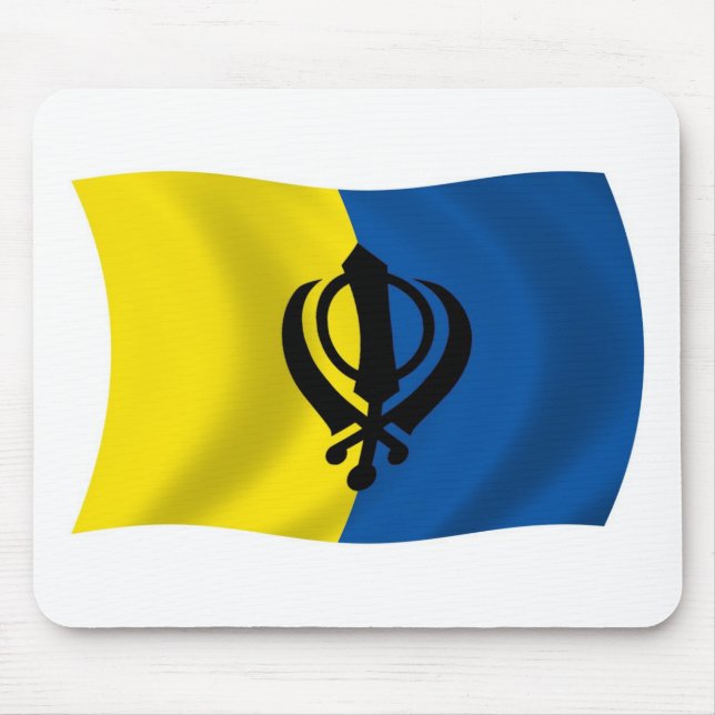 Sikhism Flag Mousepad (Front)