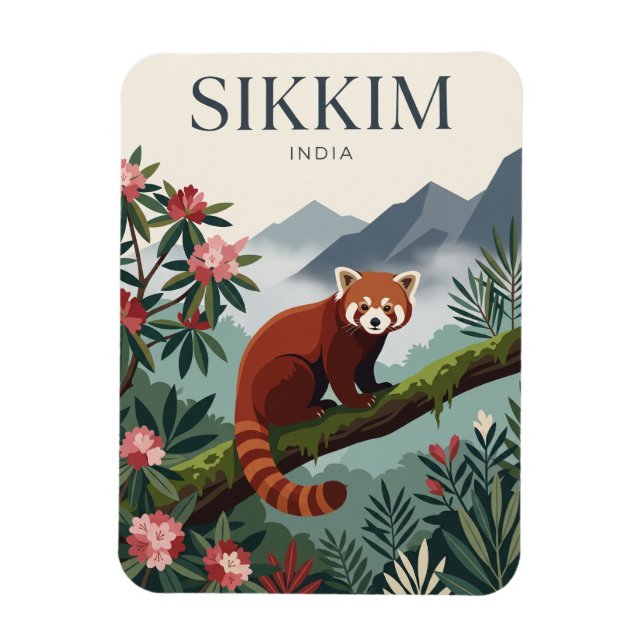 Sikkim India Magnet (Vertical)