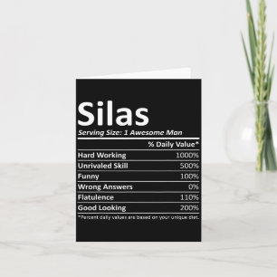 Silas Nutrition Funny Birthday D Name G  Card