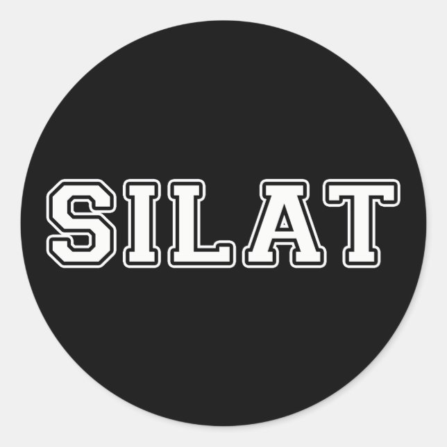 Silat Classic Round Sticker (Front)