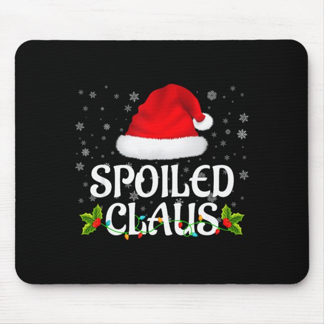 Siled Claus Christmas Lights Santa Pajama Family M Mouse Pad (Front)