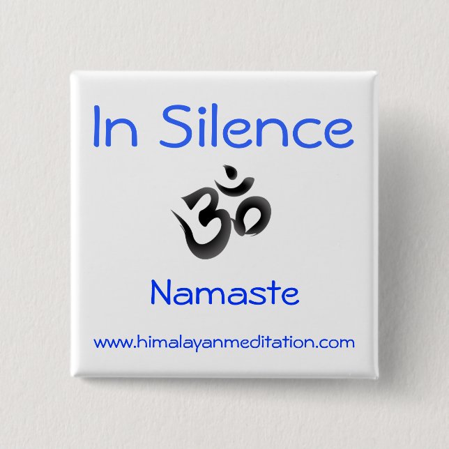 Silence 15 Cm Square Badge (Front)