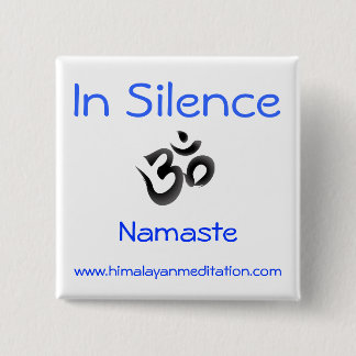 Silence 15 Cm Square Badge