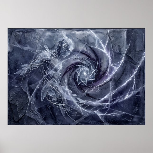 Silence Between Heartbeats Cosmic Spirit Art Poster (Front)