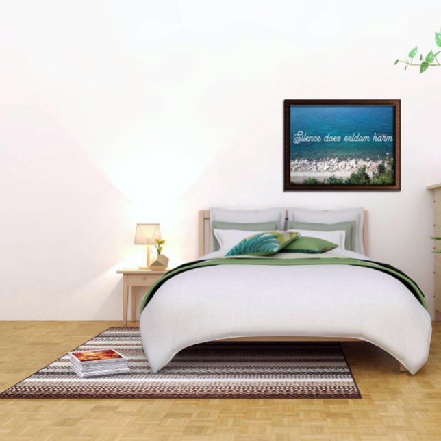 Silence does seldom harm proverb poster (Creator Uploaded)