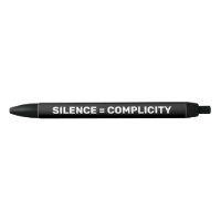 Silence Equals Complicity Stop hate back white