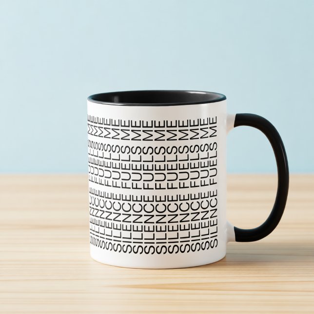 Silence Fuels Me Hidden Message Introvert Mug (Creator Uploaded)