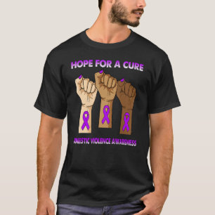 Silence Hand Hope For A Cure Domestic Violence Awa T-Shirt