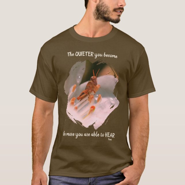 Silence Inspirational Rumi Quote   T-Shirt (Front)