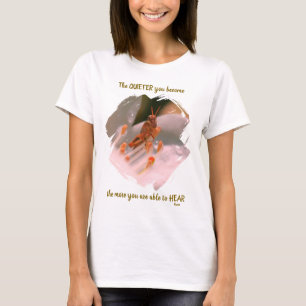 Silence Inspirational Rumi Quote T-Shirt