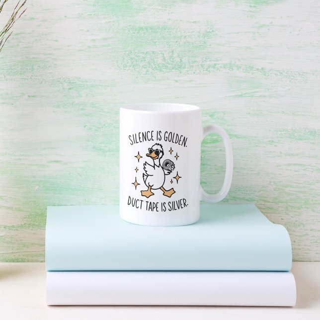 Silence Is Golden, Duct Tape Is Silver Coffee Mug (Silence Is Golden, Duct Tape Is Silver Coffee Mug)
