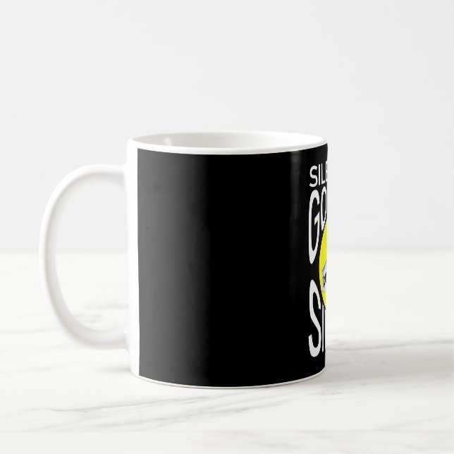Silence is golden duct tape is silver funny  coffee mug (Left)