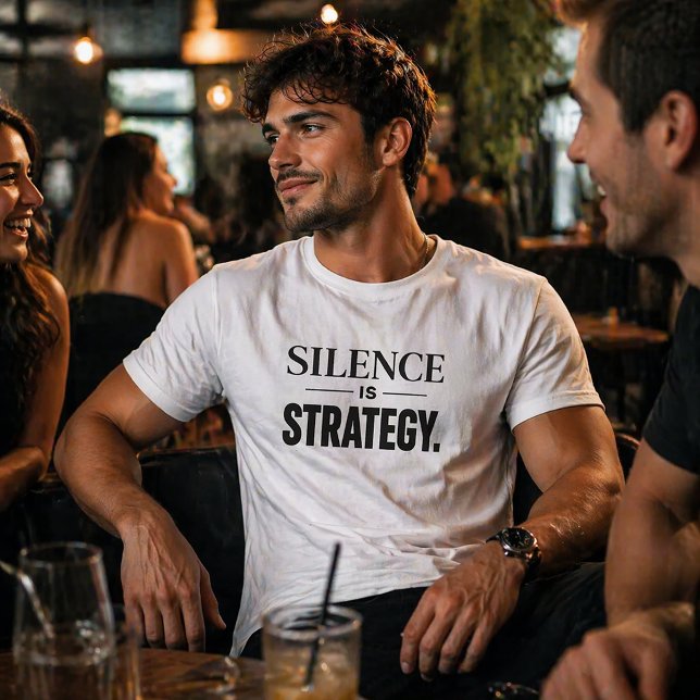 Silence Is Strategy – Minimalist Modern Statement T-Shirt (Creator Uploaded)