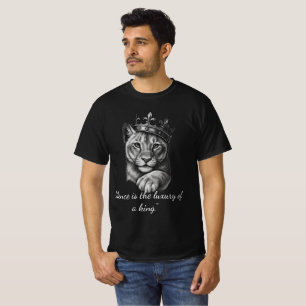 Silence Is The Luxury Of A King Vintage Lion Crown T-Shirt