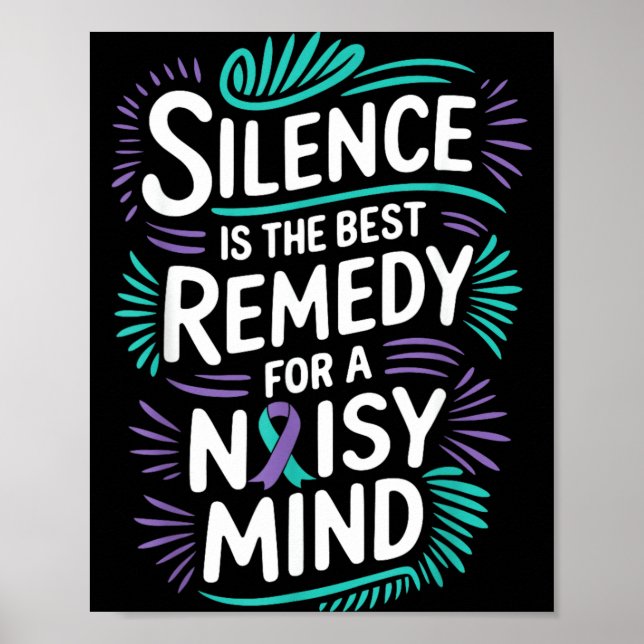 Silence Is The Mental Health Prevent Poster (Front)