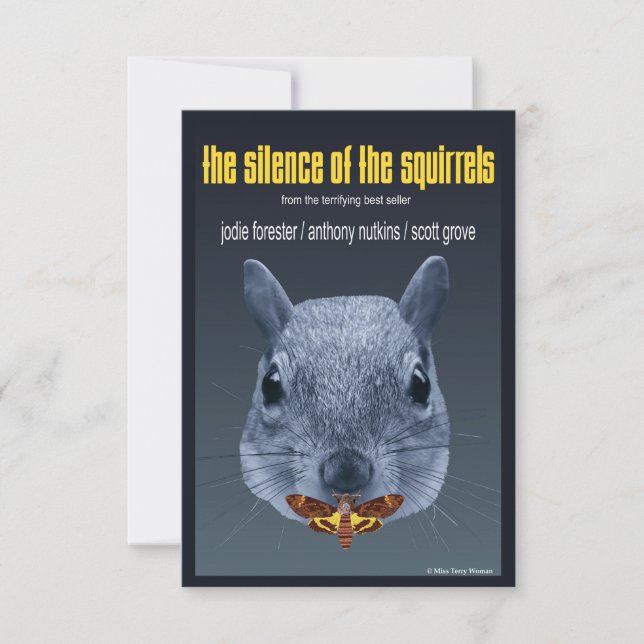 Silence of the Squirrels - a Parody Thank You Card (Front)