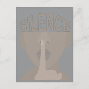 Silence Postcard