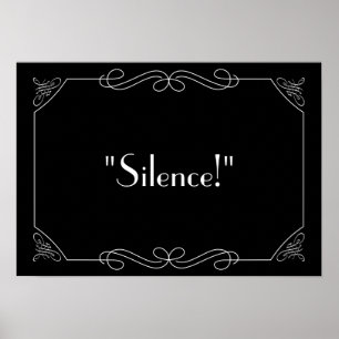 Silence! Poster