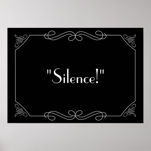 Silence! Poster (Front)