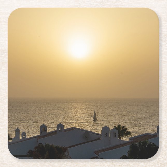 Silence Square Paper Coaster (Front)