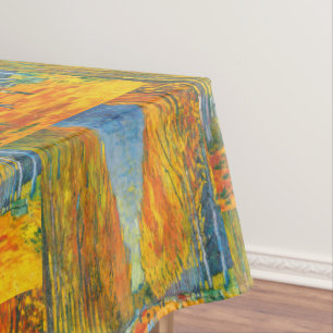 Silent Avenue,Les Alyscamps by Vincent van Gogh Tablecloth