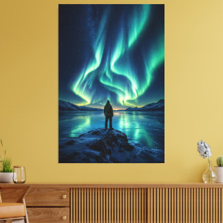 Silent Awakening – Aurora Borealis Canvas Print