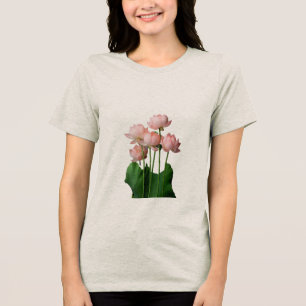Silent Bloom Lotus in Stillness Grace Rising Seren Tri-Blend Shirt